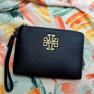 Tory Burch Large Britten Zip Pouch